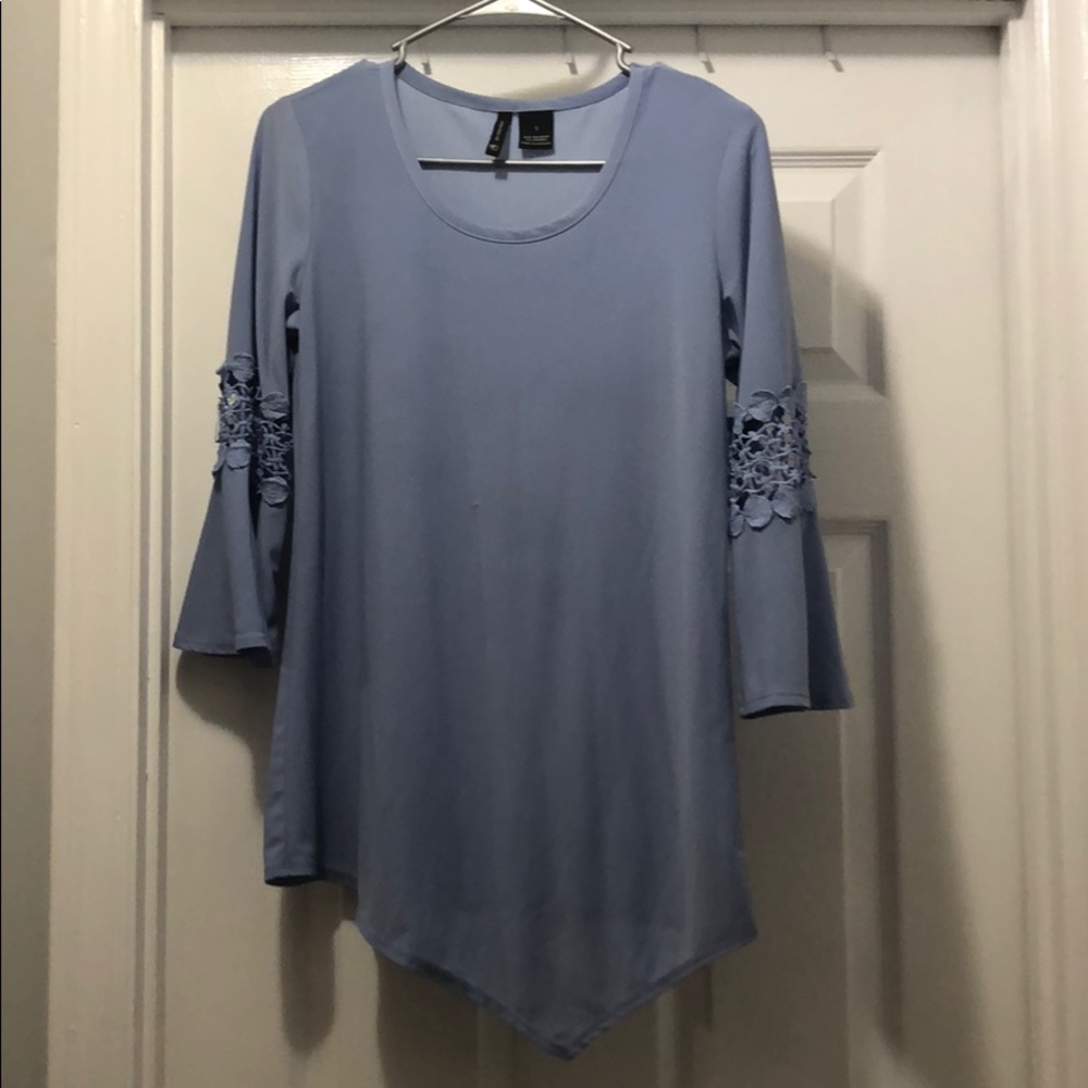 New Directions periwinkle top